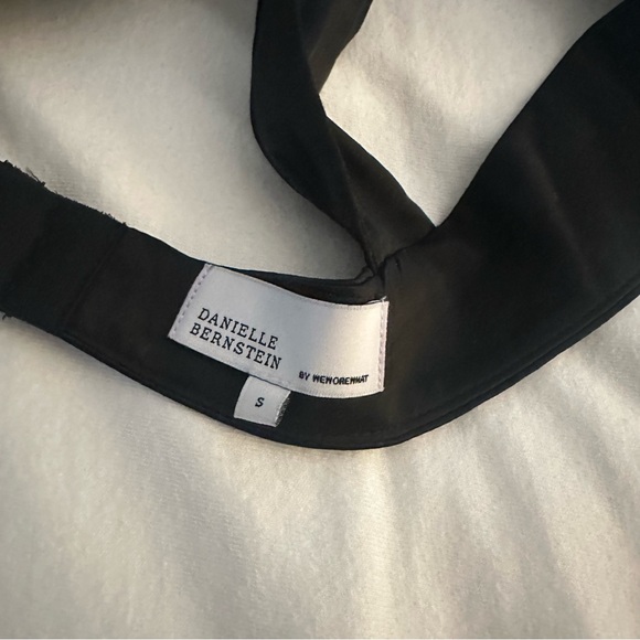 Danielle Bernstein by WeWoreWhat Black Silky Bra Top - Picture 6 of 7